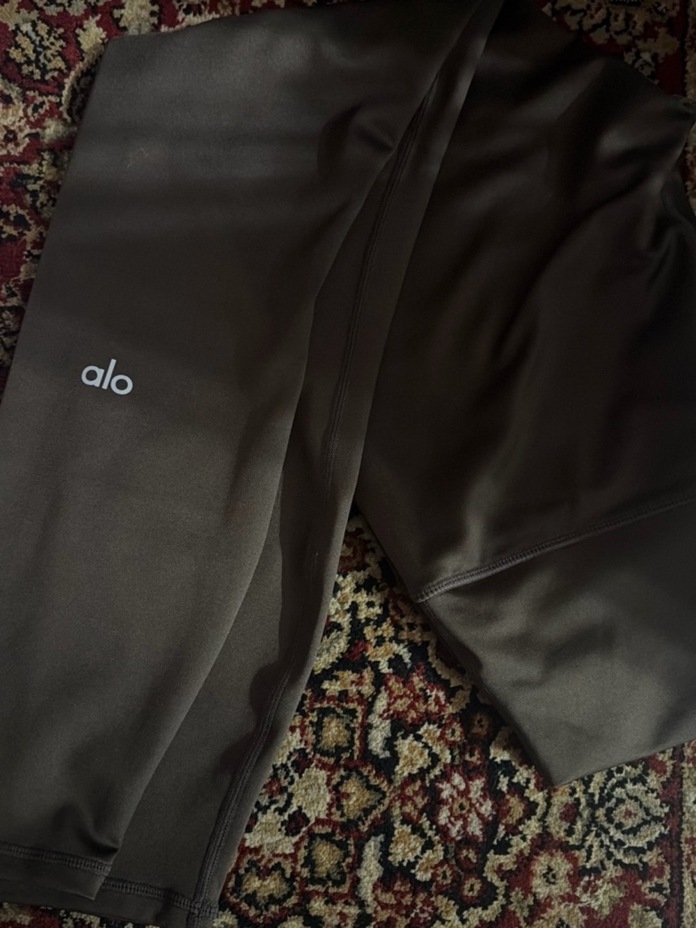 Alo High-Waist airlift 7/8 Leggings in Dark Brown